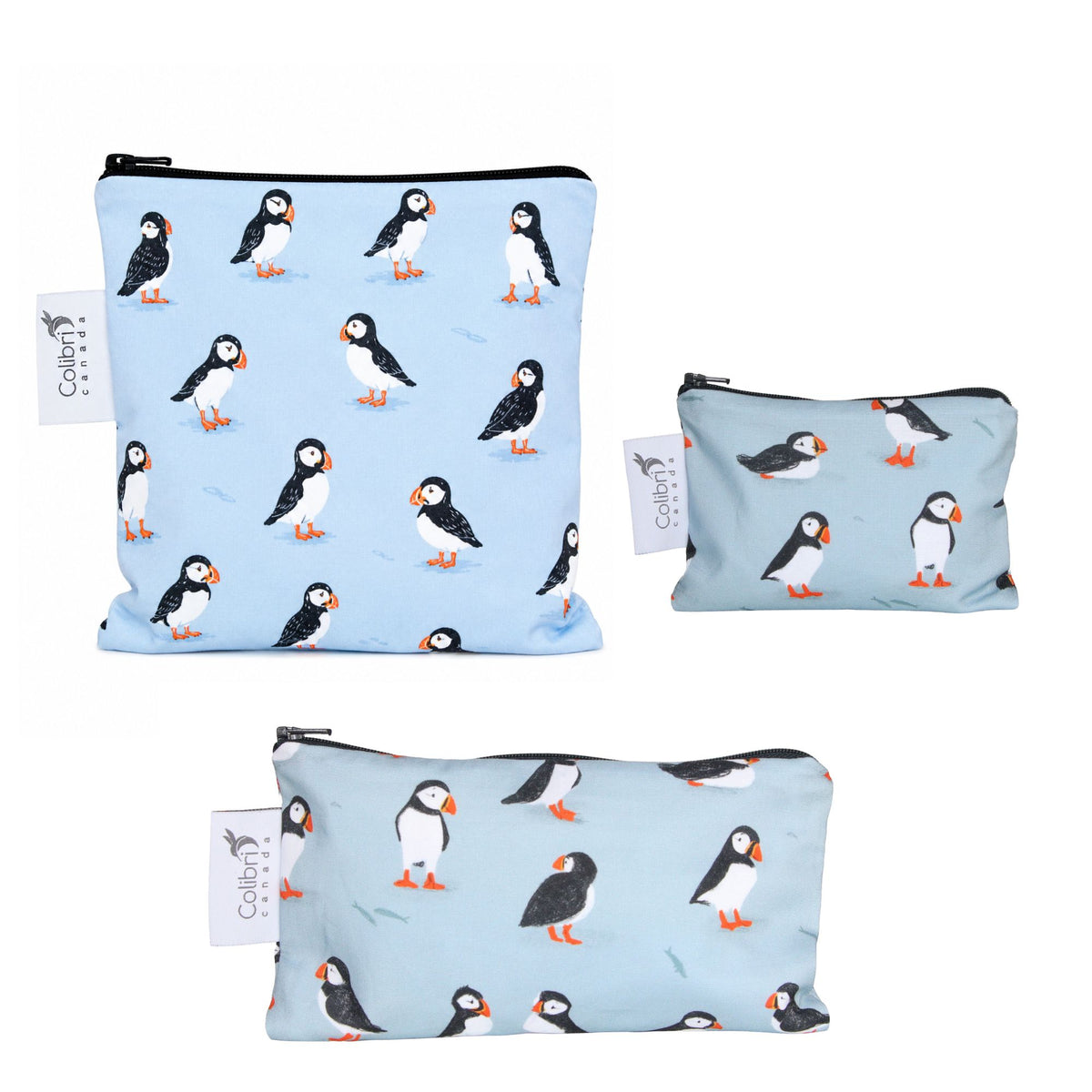 Puffins Snack Bag Set