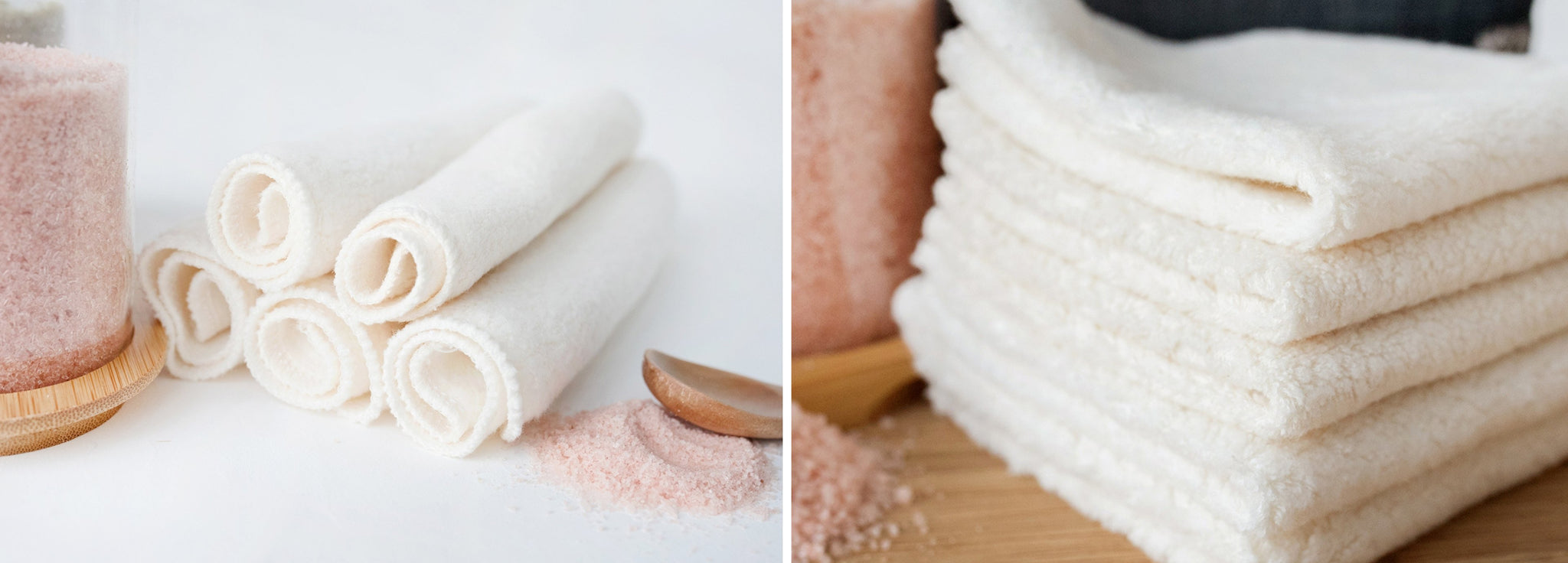Bamboo/Organic Fleece Washcloths Set of 5